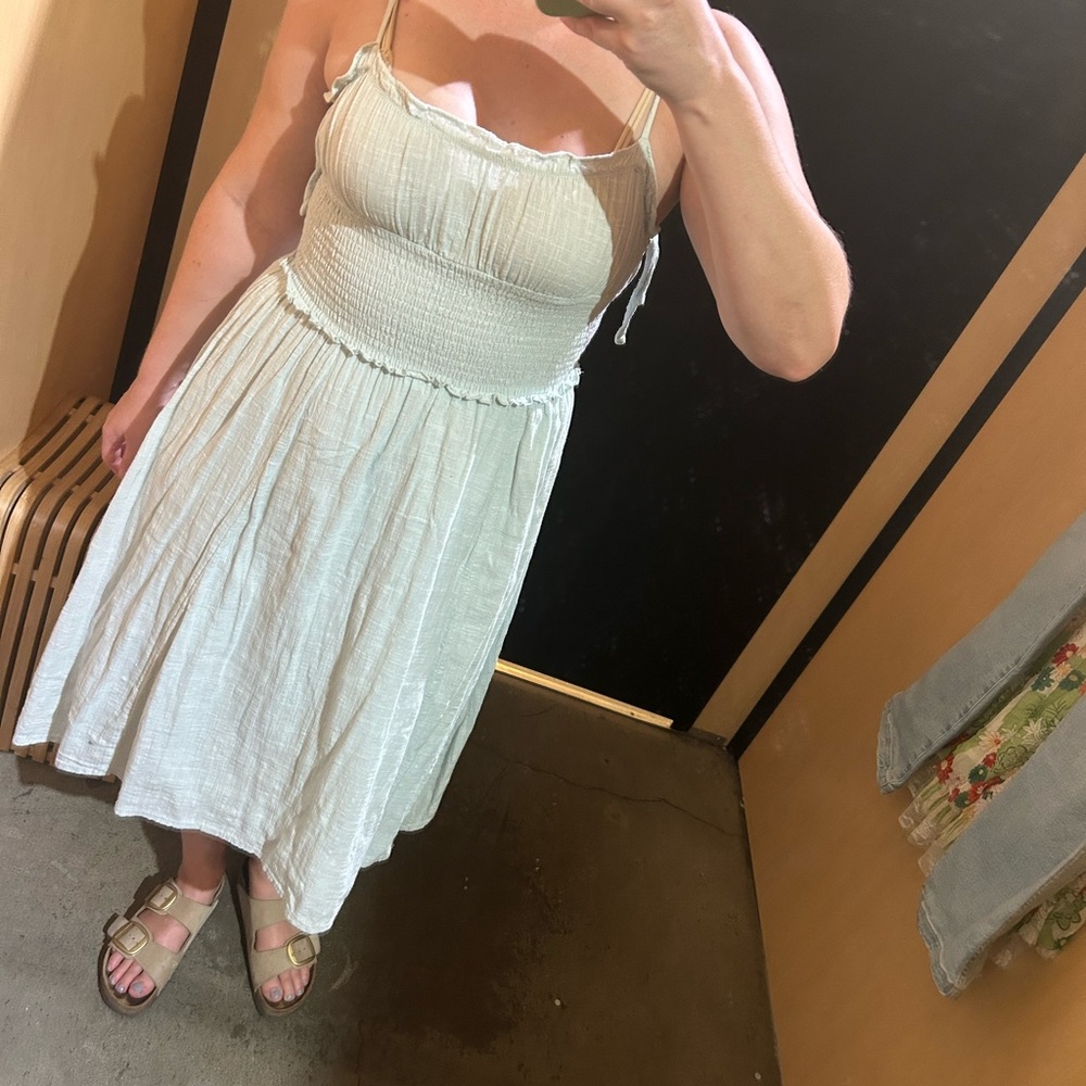Urban Outfitters Douro Gauzey Midi Dress